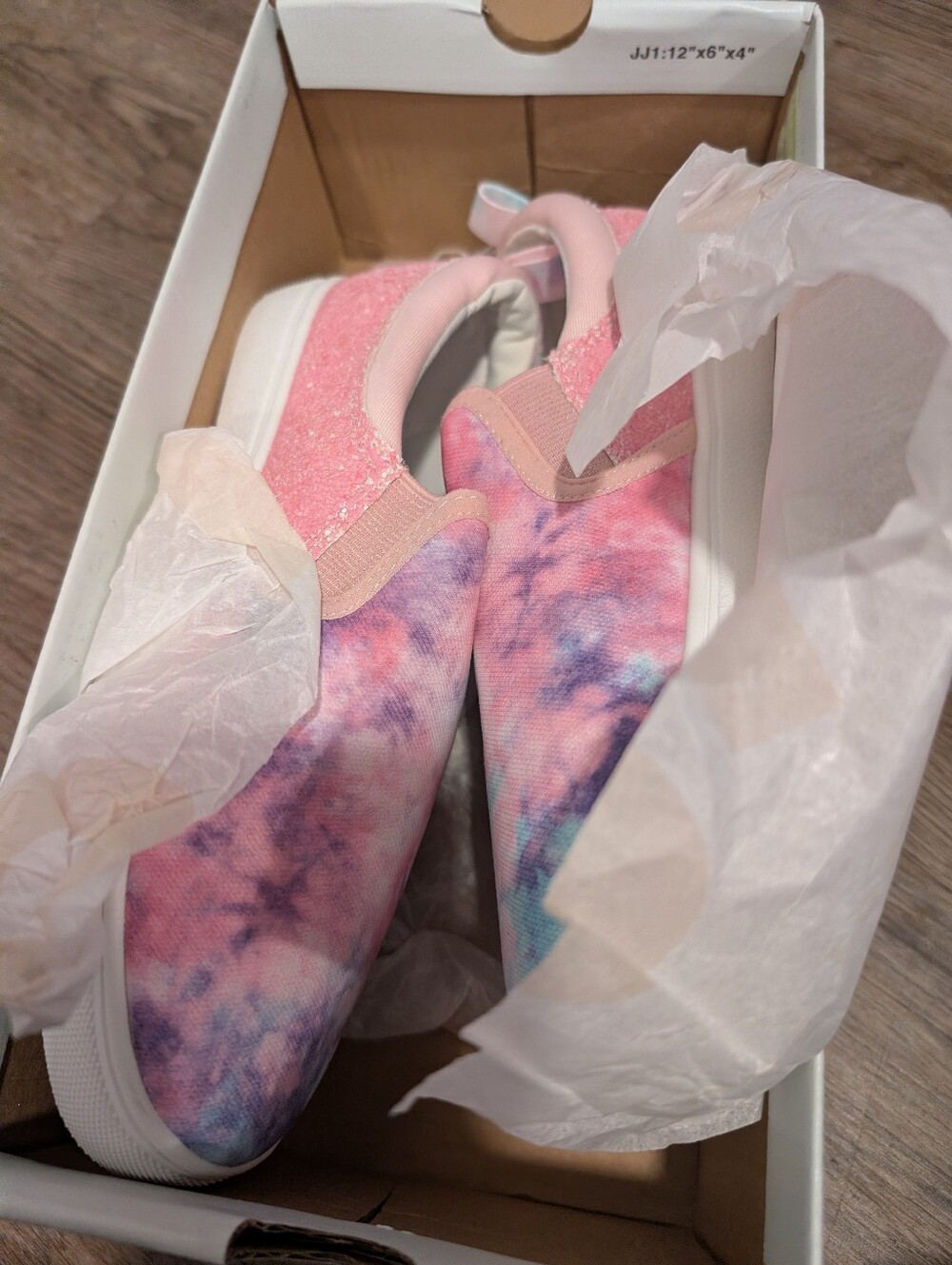 Pink Tie-Dye Slip-On Sneakers
